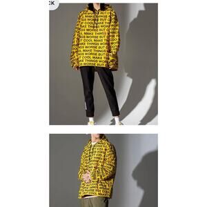 Puma X Randomevent Allover Print Windbreaker Hoodie Jacket Size Medium